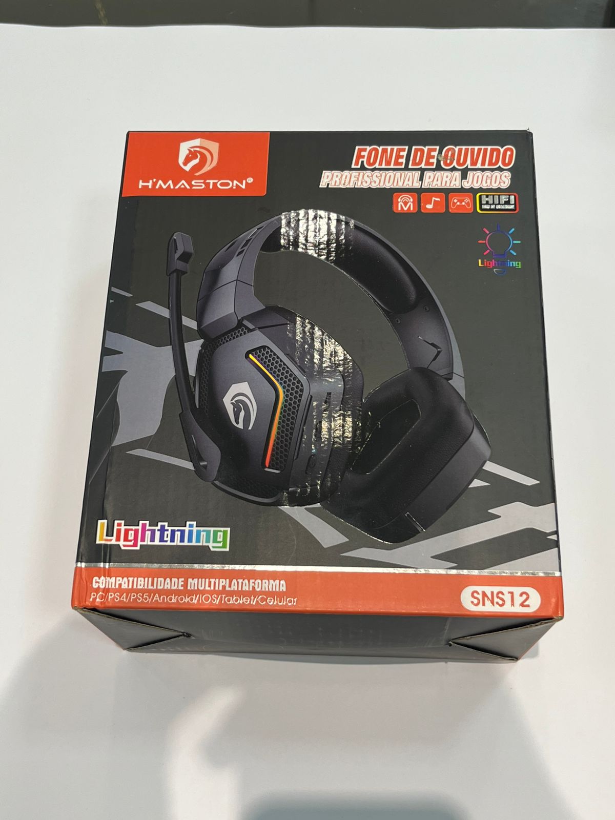 Headset gamer com microfone