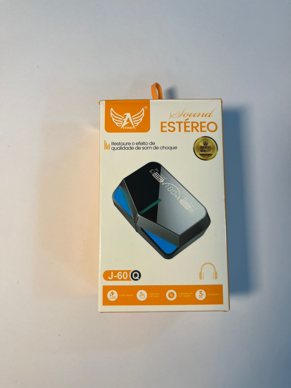 Fone, headset ou acessório de áudio — modelo da embalagem 021