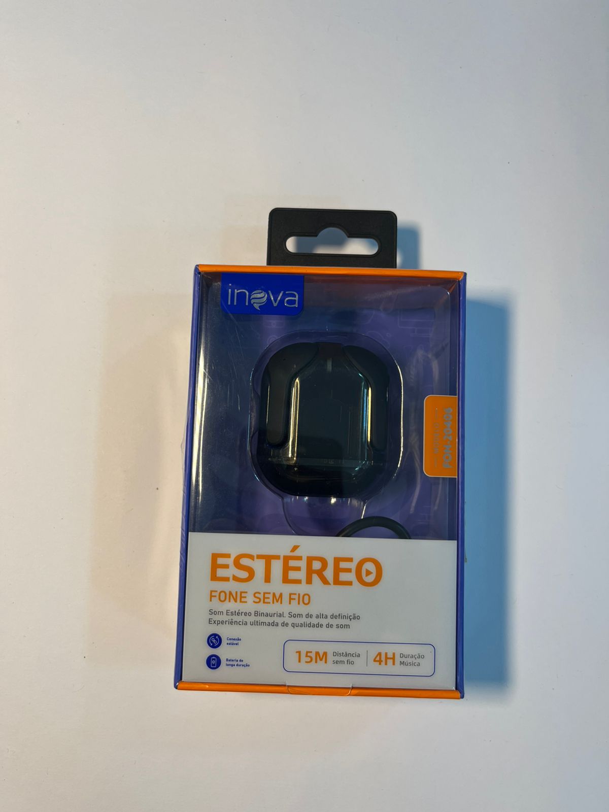 Fone, headset ou acessório de áudio — modelo da embalagem 007