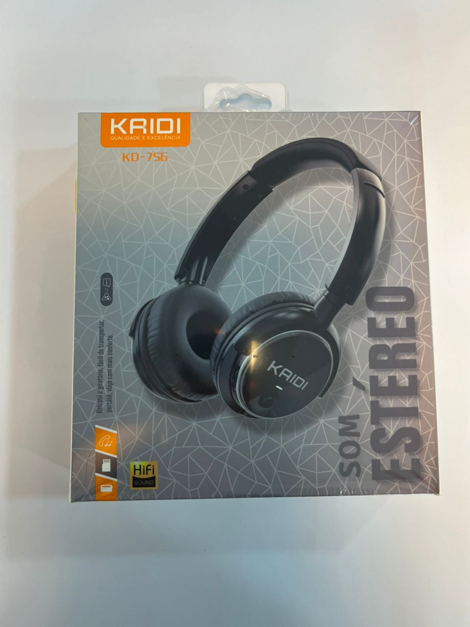 Fone, headset ou acessório de áudio — modelo da embalagem 029