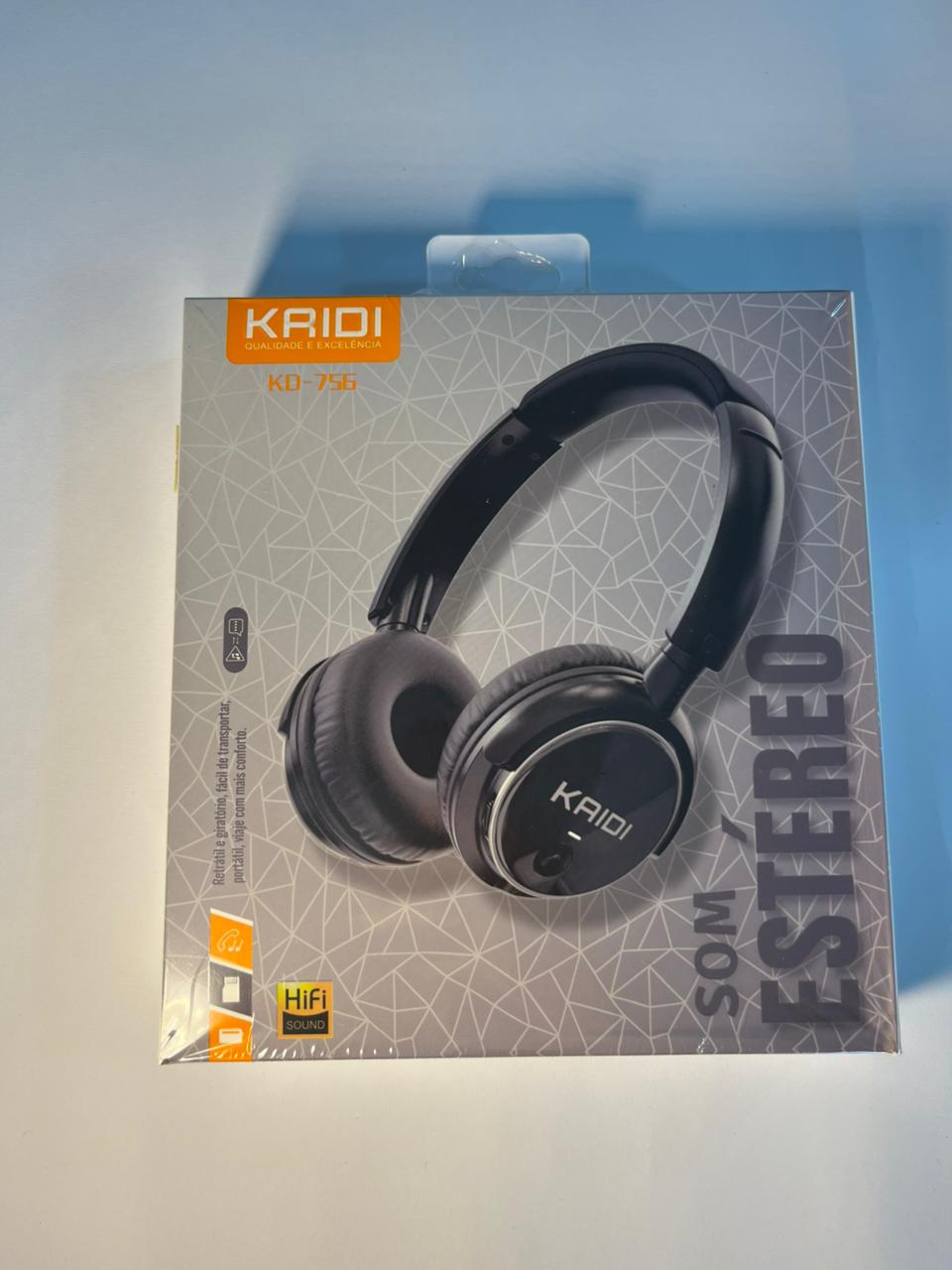 Fone, headset ou acessório de áudio — modelo da embalagem 011