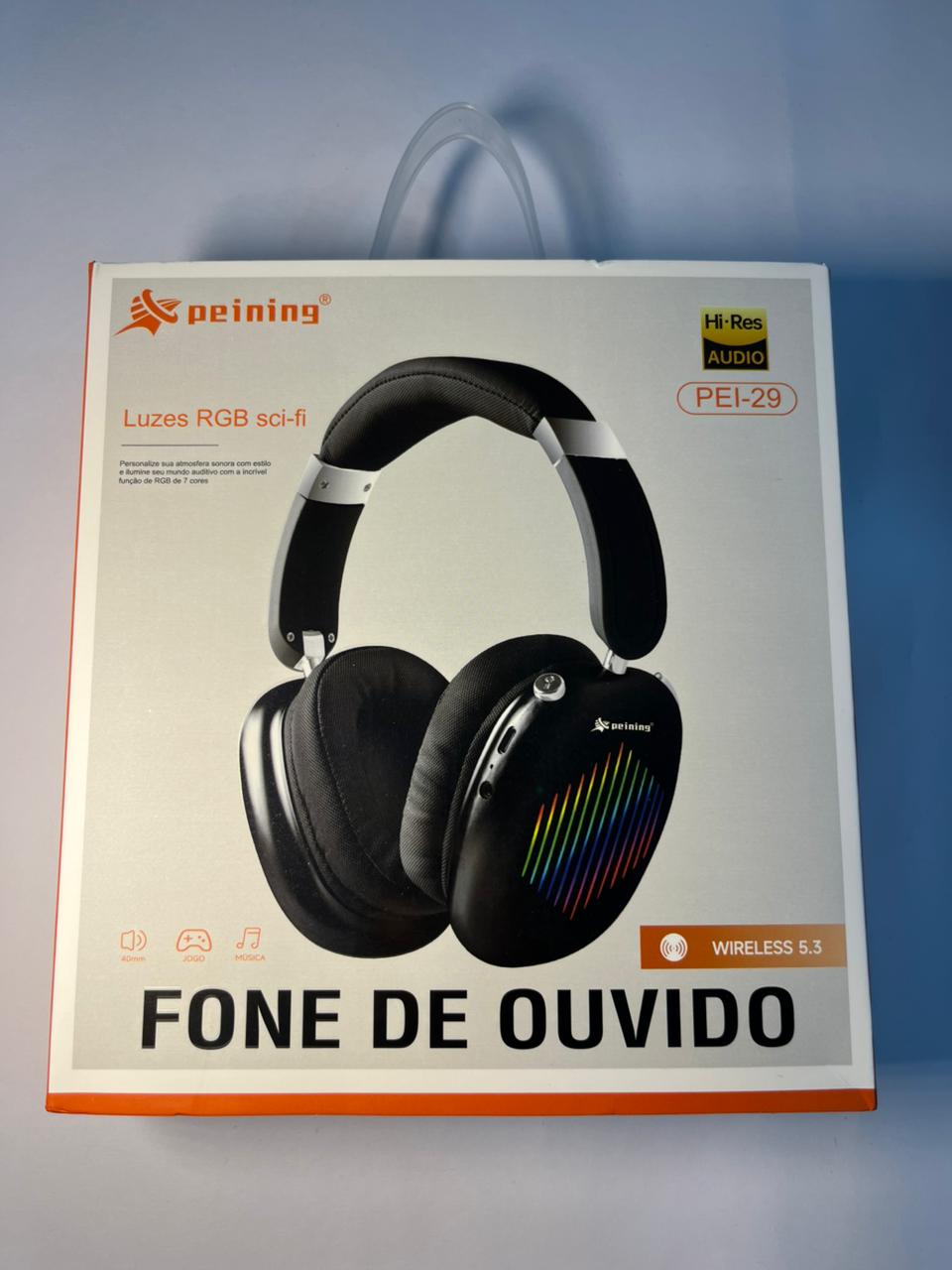 Fone, headset ou acessório de áudio — modelo da embalagem 025
