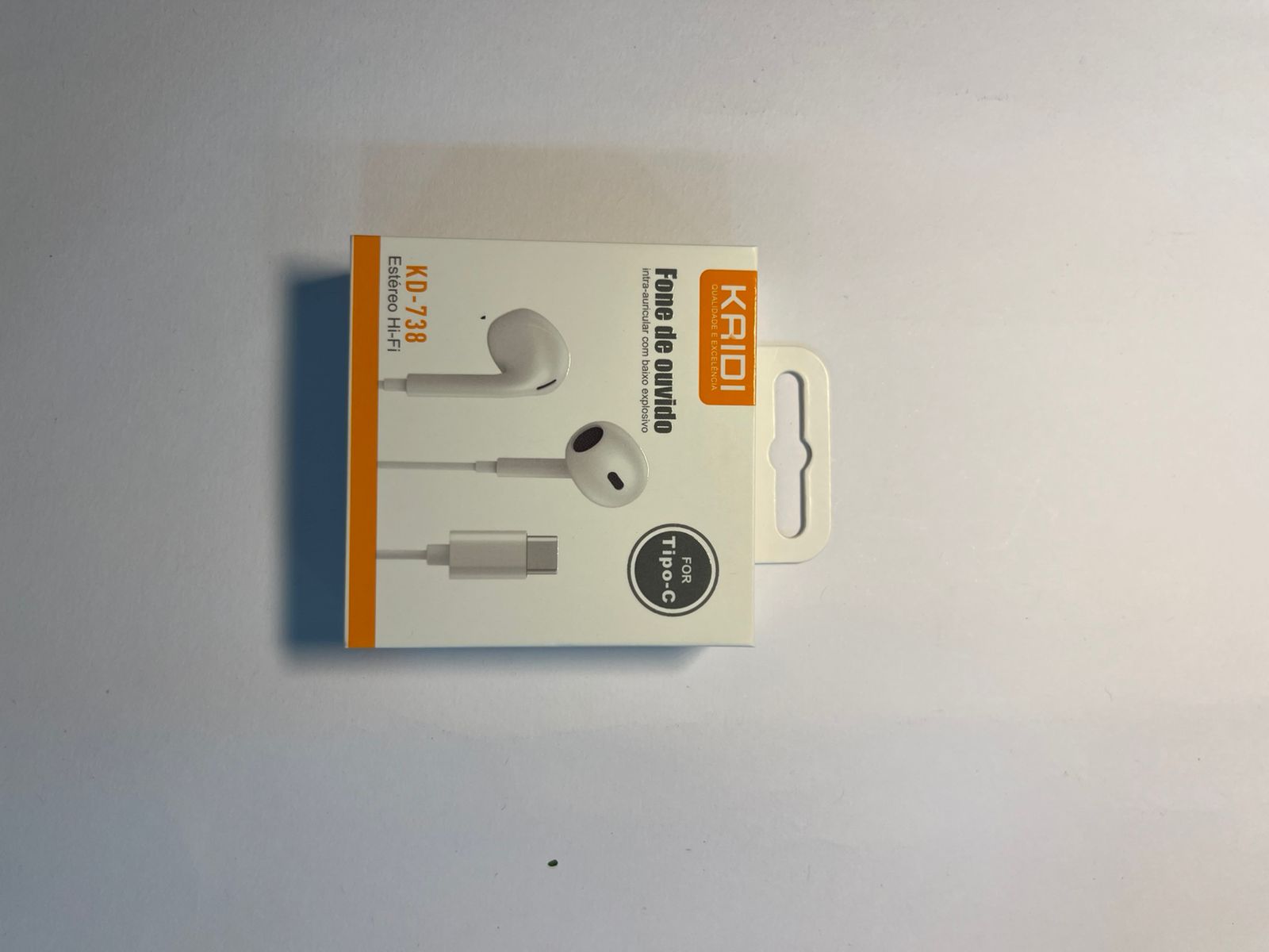 Fone, headset ou acessório de áudio — modelo da embalagem 035