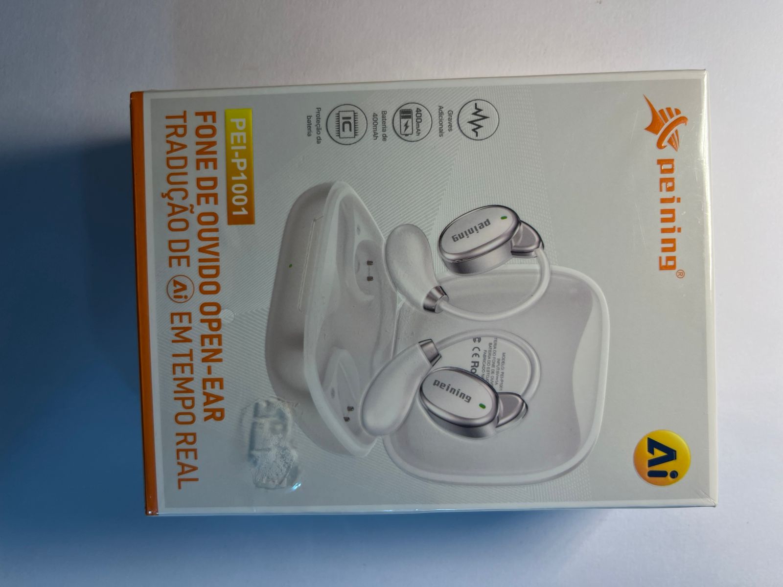 Fone, headset ou acessório de áudio — modelo da embalagem 054